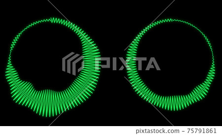 Audio spectrum circular CG background wallpaper - Stock Illustration ...