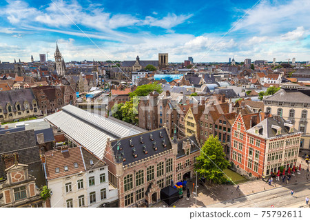 Panoramic view of Gent 75792611