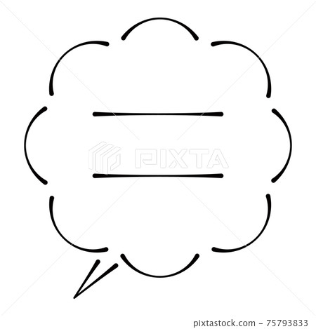 看起來像是用鋼筆繪製的氣球框架 看起來像是用鋼筆繪製的氣球框架 75793833