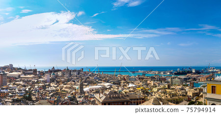 Port of Genoa in Italy 75794914
