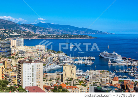 Panoramic view of Monte Carlo, Monaco 75795199