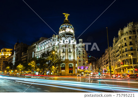 Madrid at night Madrid at night 75795221