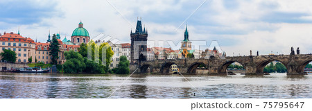 Charles bridge in Prague 75795647