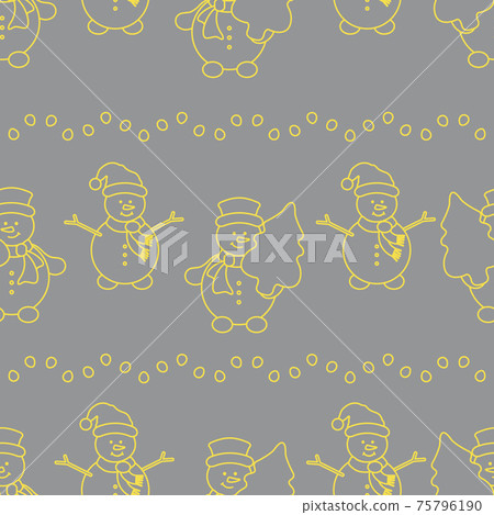 Christmas, New Year seamless pattern. 75796190