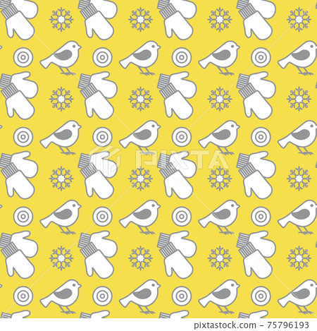 Christmas, New Year backdrop. Mittens, birds Christmas, New Year backdrop. Mittens, birds 75796193