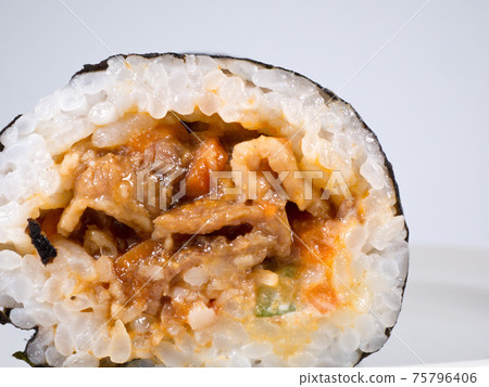 Beef roasted meat roll 75796406