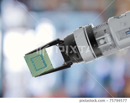 robotic arm with chipset 75799577