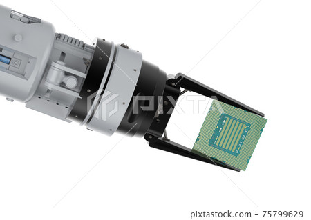 robotic arm with chipset 75799629