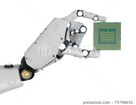 robotic arm with chipset for semiconductor manufacturing 75799630