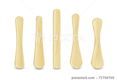 Popsicle sticks, wooden elements for ice cream Popsicle sticks, wooden elements for ice cream 75799709