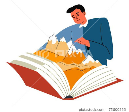Discovering world while reading books publication Discovering world while reading books publication 75800233