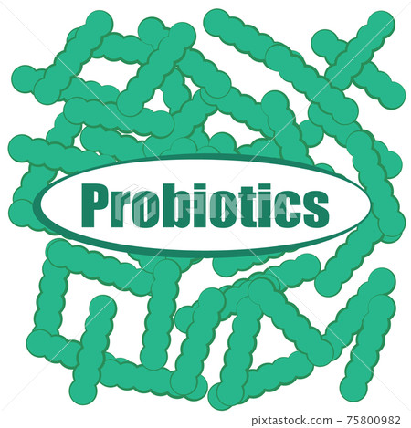 Probiotics background vector illustration 75800982