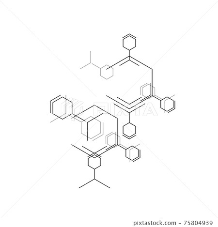 Modern flat design. Vector seamless pattern. Internet connection network high digital technology. Geometric texture background. Abstract wallpaper 75804939