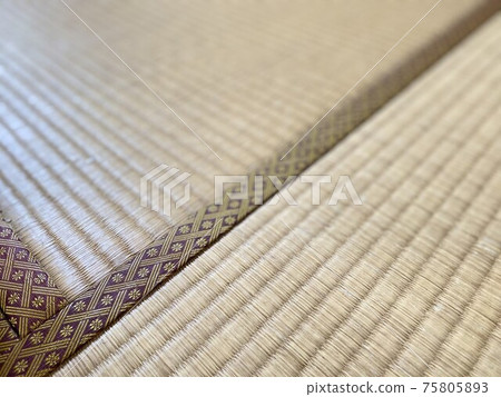 Tatami edge of Japanese-style room Tatami edge of Japanese-style room 75805893