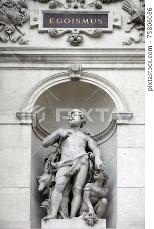 Burgtheater, Vienna, statue shows an allegory of egoism Burgtheater, Vienna, statue shows an allegory of egoism 75806086
