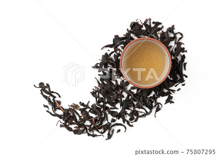紅茶 茶 茶葉 black tea leaves お茶 紅茶 茶色 75807295