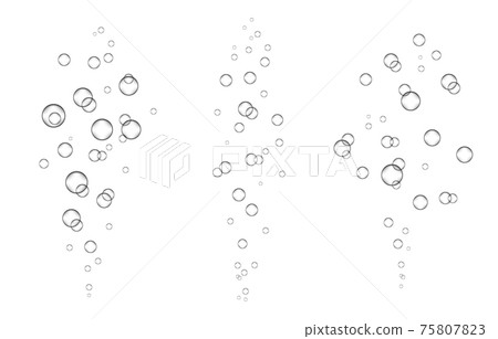 Underwater fizzing air, water or oxygen  bubbles. 75807823
