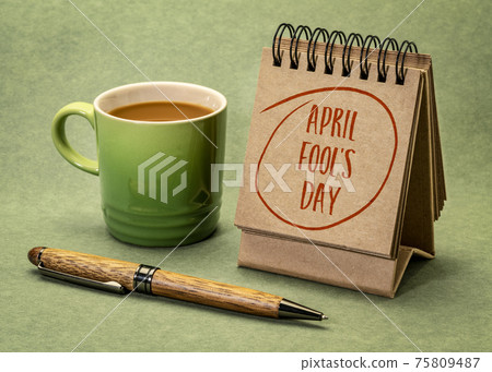 April Fools Day - desktop calendar April Fools Day - desktop calendar 75809487
