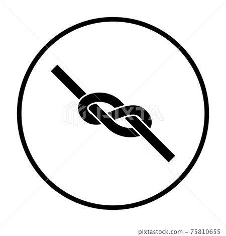 Alpinist Rope Knot Icon Alpinist Rope Knot Icon 75810655