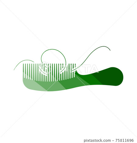 Hair In Comb Icon Hair In Comb Icon 75811696