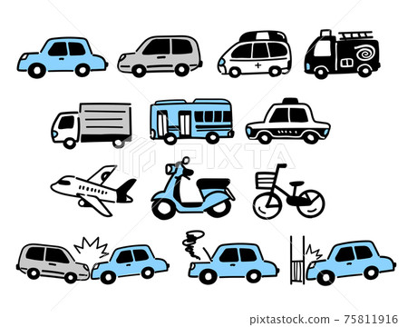 Simple vehicle icon (blue) Simple vehicle icon (blue) 75811916