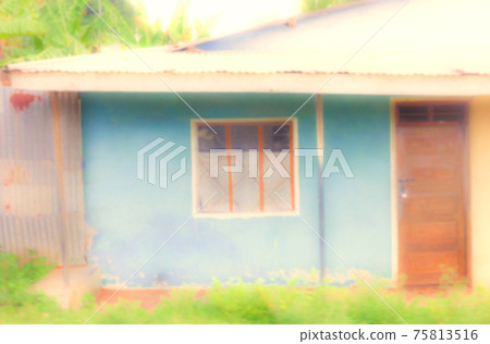 Pretty abandoned blue dream house 75813516