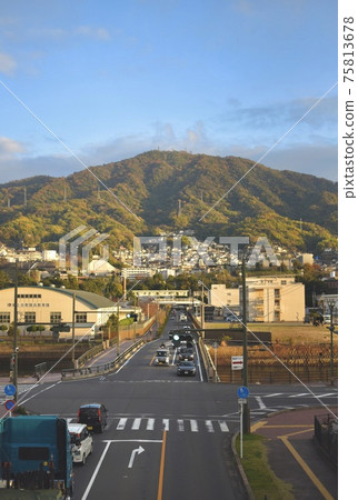Kure cityscape in the evening 75813678