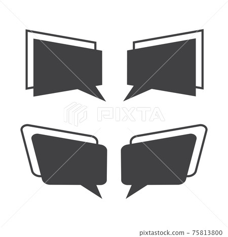 Speech bubbles vector set 75813800