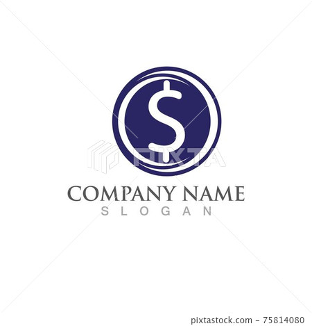 Money dolar icon Template vector illustration 75814080