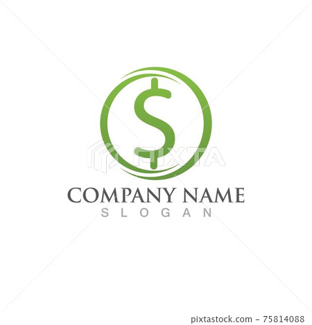 Money dolar icon Template vector illustration 75814088