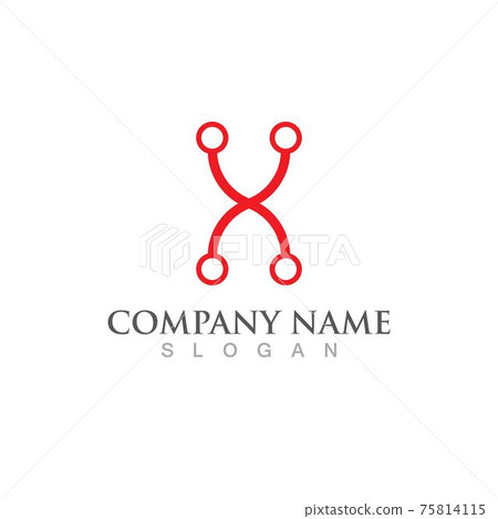 Fiber cable logo internet vector 75814115