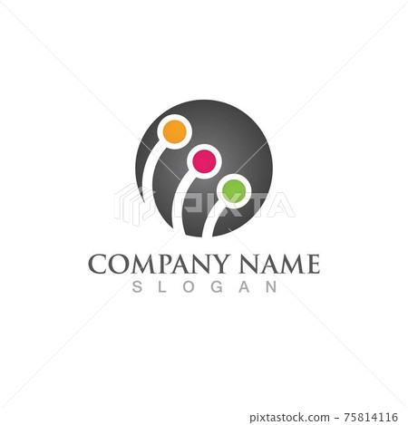 Fiber cable logo internet vector 75814116