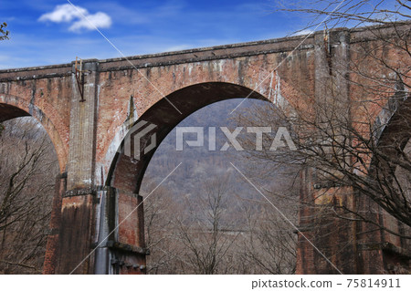 Abandoned railway walk Apt Road Glass Bridge, Annaka City, Gunma Prefecture, Japan Abandoned railway walk Apt Road Glass Bridge, Annaka City, Gunma Prefecture, Japan 75814911