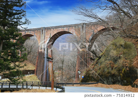 Abandoned railway walk Apt Road Glass Bridge, Annaka City, Gunma Prefecture, Japan Abandoned railway walk Apt Road Glass Bridge, Annaka City, Gunma Prefecture, Japan 75814912