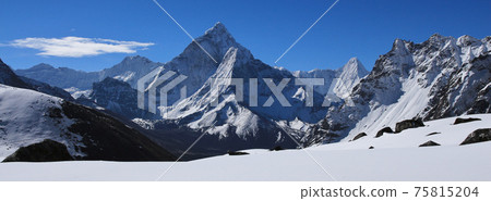 Mount Ama Dablam on a spring morning. 75815204