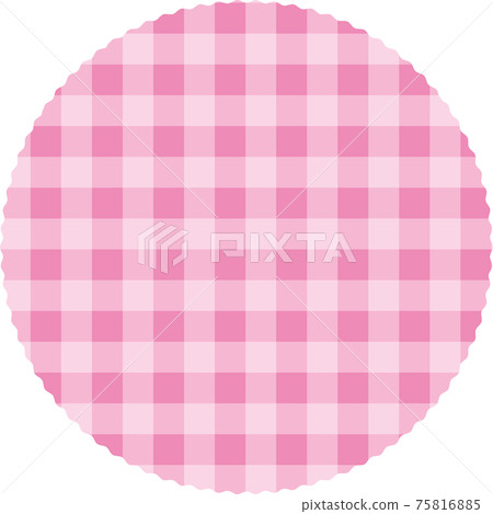Check pink round shape - Stock Illustration [75816885] - PIXTA