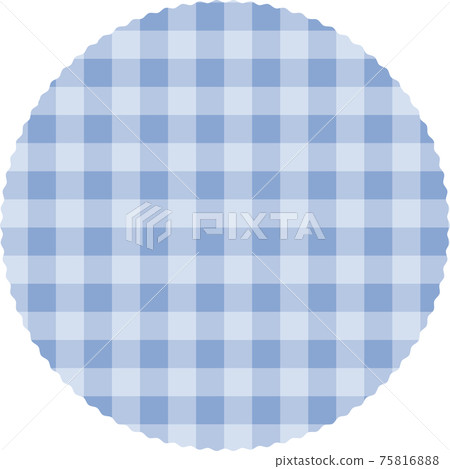 Check blue round shape - Stock Illustration [75816888] - PIXTA