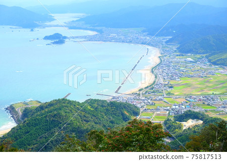 View of Wakasa Bay from Mt. Aoba 75817513