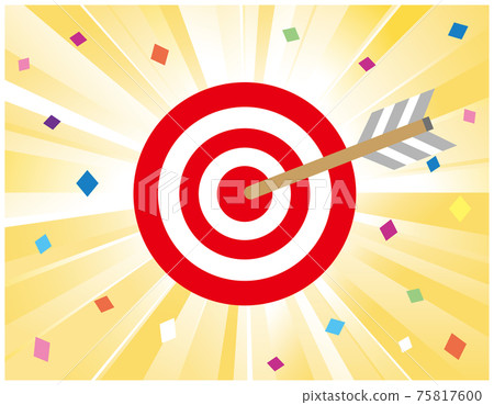 Background image vector illustration that hits the arrow Background image vector illustration that hits the arrow 75817600