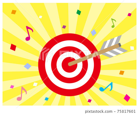 Background image vector illustration that hits the arrow Background image vector illustration that hits the arrow 75817601