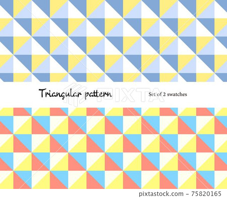 Triangle triangle seamless pattern pattern... - Stock Illustration ...