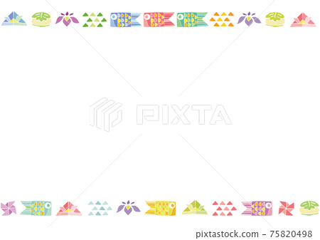 Illustration material: Background Children's Day Various illustrations of Tango no Sekku including carp streamers Illustration material: Background Children's Day Various illustrations of Tango no Sekku including carp streamers 75820498