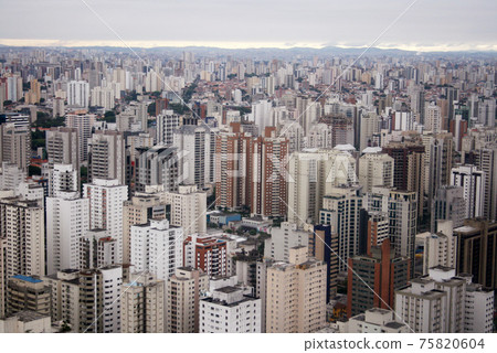 Cityscape of Sao Paulo aerial view Cityscape of Sao Paulo aerial view 75820604
