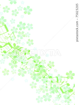 流動的筆記和花背景06 75823285