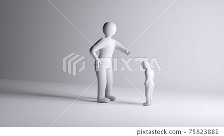 The boss threatening his employee. 75823881