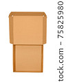 Open pizza cardboard 75825980