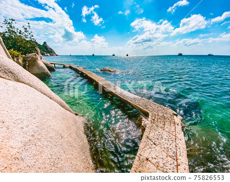 View of the beach in Koh Tao, Samui province, Thailand 75826553