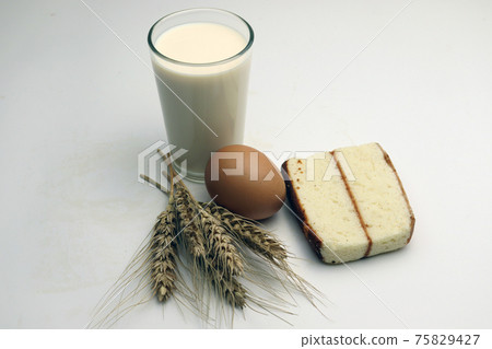 tasty and healthy cake with milk and egg and wheat and Atta tasty and healthy cake with milk and egg and wheat and Atta 75829427