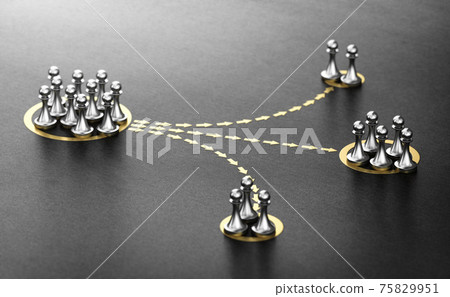 Customer or audience segmentation. Marketing Concept 75829951