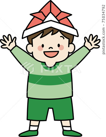 兒童節(戴著頭盔的男孩) 兒童節(戴著頭盔的男孩) 75834792